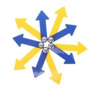 VANZACK 5 Set Didattico in Plastica Giallo e Blu per Strumento Educativo DIY per Insegnare Leggere in Aula e Homeschooling