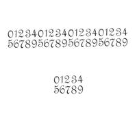 VANZACK 5 Set Numero Civico Digitale Numeri di Cassette Postali Autoadesivi Numeri di Indirizzo Autoadesivi del Numero della Casa Acrilico Black 10 Pezzi*5