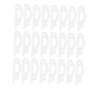 VANZACK 50 Ganci a S in Plastica per Albero di Natale Ganci Decorativi per Ornamenti e Luci LED Riutilizzabili e Resistenti per Grondaie e Decorazioni Natalizie Interne ed Esterne