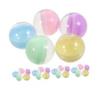 VANZACK 50 pezzi Capsule Rotonde Trasparenti per Distributori Automatici Contenitori Vuoti Colorati per Palline Giochi e Bomboniere Macaron per Feste e Attività DIY