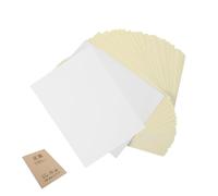 VANZACK 50 Set Blocchi Bianco e Giallo per Ufficio in Carta per Copie Doppie senza Sforzo per Contabilità e Appunti Organizzati
