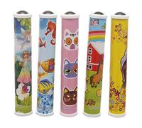 VANZACK 5pezzi Caleidoscopio Giocattolo per Ragazzo Ragazza Caleidoscopio Rotante Giocattolo Cognitivo Piccolo Leggero per Cognizione dei Colori Divertente per Apprendimento e Intrattenime