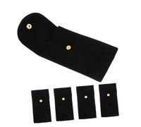 VANZACK 5pezzi Custodia Da Viaggio Per Singolo Orologio Borsa in Velluto Con Bottone Pressione Custodia Portatile Per Orologio Organizer Per Viaggi Di Lavoro e Vacanze