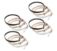 VANZACK 6 Paia Cinturini per Scarpe con Tacchi Alti Regolabili e Staccabili in Similpelle, Cinturini alla Caviglia con Fibbia per Donna, Accessori Antiscivolo per Tacchi in Eventi e Uso