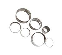 VANZACK 6 pezzi Formine Rotonde in Acciaio con Bordi Ondulati e Lisci Tagliabiscotti Piccoli per Biscotti Fatti in Casa Strumenti Versatili per Dolci e Fondente