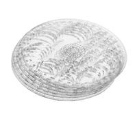 VANZACK 6 Pezzi Goniometro Circolare in Plastica per Misurazione Angoli e Lunghezze, Righello per Disegno Linee Radiali, Riutilizzabile per Progettazione Architettonica