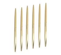 VANZACK 6 Pezzi Penna a Sfera in Metallo Oro Rame, Stile Elegante per