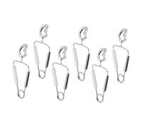 VANZACK 6 pezzi Pinze a Conchiglia in Acciaio Resistente Molla Antiscottatura per Servire Snack e Crostacei Strumento da Cucina Professionale per Buffet e Casa