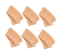 VANZACK 6 Pezzi Tetto in Paglia Artificiale per Miniature e Micro Paesaggi Paglia Simulata Sicura per DIY Decorazioni Dollhouse e Eventi Creativi