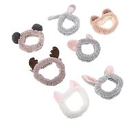 VANZACK 7pezzi Fascia Elastiche per Trucco e Spa Set Morbido Peluche per Lavaggio Viso e Adatta Viaggi e Uso Quotidiano Mantiene Capelli in Posizione