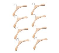 VANZACK 8 Appendini in Legno per Vestiti da Mini Appendiabiti per Bjd Accessori Miniature per Armadio Bambole Organizzatore Elegante per Dollhouse
