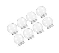 VANZACK 8 Pezzi Globo D’Acqua Trasparente Fai da Te da 150ml in Pet | Tappo in Alluminio, Struttura Semplice ad Alta Trasparenza, per Creazioni Decorative e Uso Creativo