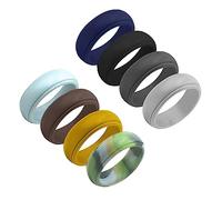 VANZACK 8pezzi in Silicone Flessibile Colorati Per Sport All Gioielli Per Dita Impermeabili Adatti Per Allenamento Nuoto e Manuali