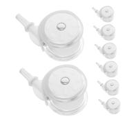 VANZACK 8pezzi Ruote di Ricambio in Plastica e Gomma per Girelli e Passeggini Accessori per Ruote per Carrelli per Ragazzo Ragazza Ragazza Facile Movimento e Installazione Rapida