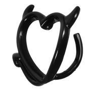 VANZACK Anello per Zona Addominale in Lega di Rame con Design Cuore e Demone Gioielli Piercing Corpo Donna Accessorio e Resistente per Uso Quotidiano e Feste