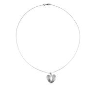 VANZACK Angelo Custode Collana Collana d'argento cuore cuori stratificato Collana per le donne alla moda catena di collana Ciondolo della collana 925 sterline d'argento
