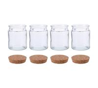 VANZACK Barattoli di Vetro con Coperchi Ermetici 4 Pezzi Contenitori Trasparenti per Alimenti con Versetti Biblici Organizzatori per Preghiere e Decorazione Spirituale da Viaggio