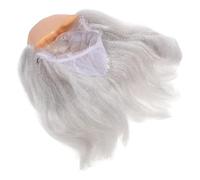 VANZACK Bianca Calva Per Costume Di Halloween Vecchio Unisex Accessorio Per Feste Con Design Realistico Materiale Soffice Facile Abbinare