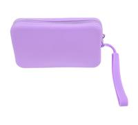 VANZACK Borsa Portacosmetici in Silicone Compatta e Cerniera Rettangolare, Organizzatore Interno per Viaggio e Uso Quotidiano