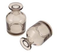 VANZACK Bottiglia Diffusore Resistente al Calore di Perdite in Vetro Ambrato 2 da 150ml Pezzi Bocca per Diffusione Efficiente per Aromaterapia e Decorazioni Fai da Te