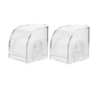 VANZACK Box Trasparente per Orologi 2 Pezzi in Acrilico Forma Rettangolare Foro per Appendere Organizer Custodia per Esposizione e Confezione Orologi