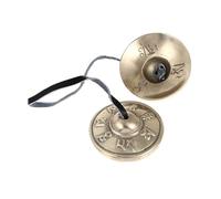 VANZACK Campana Yoga Rame Massiccio per Meditazione Strumento Percussione Portatile per Purificazione Design Compatto e Facile da Usare per Amanti