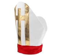 VANZACK Cappello Creativo da Cardinale Unisex Leggero per Costume da Chiesa e Natività Copricapo Liturgico per Feste di Halloween e Cosplay Adulti e