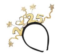 VANZACK Cerchietto Capodanno con Numeri e Stelle Fascia per Capelli Adulti Accessorio Fotografico per Feste di Fine Anno e Party Tema