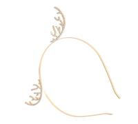 VANZACK Cerchietto Corna Cervo Strass Corona di Renna Accessori Capelli Festivi Cristalli Corna di Renna per Capelli