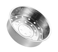 VANZACK Cestello per Cottura a Vapore in Acciaio Inossidabile 20 CM 5-6 L Contenitore Addensato per Uso Domestico Accessorio Cucina Multifunzione per Verdure e Ravioli