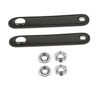 VANZACK Cinghie Per Soffietto Fisarmonica in Pelle Pu Nere, Set 2 Pezzi Fibbie 10 Cm, Accessori Sostitutivi Per Parti Di Cinghie Soffietto, Adatti a Fisarmoniche Basse, Facili Da Montare e Rimuovere