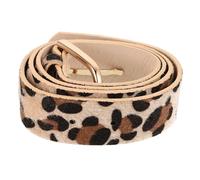 VANZACK Cintura Leopardata Larga Fianchi in Similpelle Lacci Regolabile in Accessorio Versatile Per