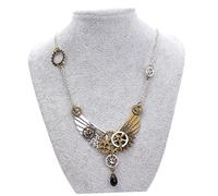 VANZACK Collana Vintage con Ciondolo Steam Gear e Steampunk Originale per Speciali e Feste
