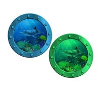 VANZACK Collezione di Adesivi da Pesca Adesivi Murali Fosforescenti A Tema Oceano per La Decorazione della Cameretta di Ragazzi E Ragazze