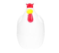 VANZACK Contenitore per Uova al Vapore a Forma di in Plastica Bianca per Microonde Gadget da Cucina per in Camicia Utensile Pratico per Colazione e Veloce