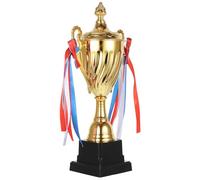 VANZACK Coppa in Metallo Oro 32,5 Cm per Concorso Scuola Primaria e Gare Sportive Premio per Cerimonie e Competizioni Educazione Motoria