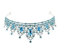 VANZACK Corona Barocca Vintage da Sposa con Cristalli Tiara Elegante per Matrimoni e Feste Accessorio Chioma Donna per Eventi Formali e Cerimonie