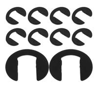 VANZACK Cuscinetti Nasello e Ridurre Peso Sul Naso in Silicone Nero 10 Pezzi per Occhiali Accessori Antiscivolo per Prevenire lo Scivolamento