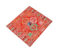 VANZACK Cuscino per Ciotole Tibetane Dual Layer con Ricamo Antiscivolo e Leggero per Meditazione e Pratiche Religiose per Amanti Del Buddhismo