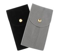 VANZACK Custodia Portatile per Orologio e Borsa per Braccialetti Resistente, Protezione Antipolvere e Antigraffio, Design Compatto per Viaggio e Uso Quotidiano, Set da 2 Pezzi Nero e Grigio