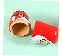 VANZACK Decorazione Natalizia in Legno Matryoshka Natale Colorato e Resistente per Casa e Auto Regalo Divertente e Artigianale per Feste