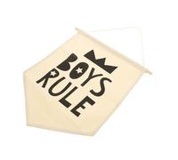 VANZACK Decorazione Parete in Tela con Lettere Inglesi Creative Appendibile in Camera Ragazzi e Scuola Canvas e Legno Resistente Regalo Educativo per Apprendimento Linguistico