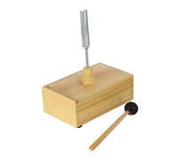 VANZACK Diapason per Insegnamento 512hz Base in Materiale Sintetico Beige, Martello Incluso, per Verificare la Conduzione delle Onde Sonore e Misurare Suono, per Studenti e Insegnanti