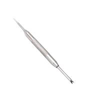 VANZACK Estrattore Di Maglie Per Orologi e Spingi Perni a Doppia Estremità in Acciaio 8,5 Cm, Strumento Professionale Per Riparazione Cinturini Da Polso, Semplice Da Usare