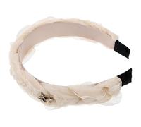 VANZACK Fascia Larga Intrecciata per Capelli Donna Headband Estetica con Design Elegante e Multifunzione per Trucco e Lavaggio Viso Comfort Prolungato e Stile Raffinato