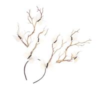 VANZACK Fascia per Capelli Corna di Cervo in Leggera Accessorio per Capelli di Halloween Copricapo Creativo per Decorazioni Fai da Te e Feste
