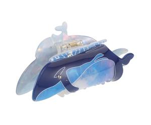 VANZACK Fermaglio per Chioma da Donna e Ragazza a Forma di Balena Pinza Artiglio Resistente per Chioma Spessa e Sottili Grande Molletta Multiuso per Trucco Sport e Cucina Elegante