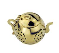 VANZACK Filtro per Tè Sfuso in Acciaio 304 Resistente alla Ruggine Infusore Riutilizzabile con Design Forma di Teiera Adatto Tutti i Tipi di Tè e Tisane Facile da Pulire e Duraturo