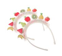 VANZACK Fruit-shape Hair Accessory With Pineapple And Strawberry Fun Fruit Headband Tropical Hawaiian Headwear Festive Dress-up Accessory For Women And Girls