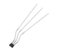VANZACK Gambe per Batteria e Supporto Stabile in Metallo Argento 3 Pezzi Piedini Antiscivolo per Sostituzione Telaio Tamburo